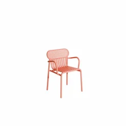 Chaise Week-end avec accoudoirs - Set de 2 | Corail