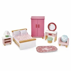 Chambre à coucher pour maison de poupées