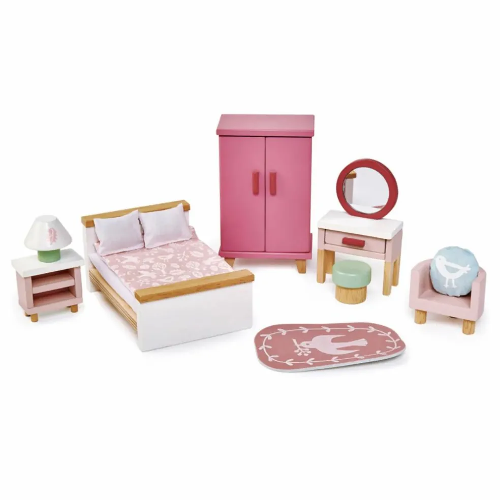 Chambre à coucher pour maison de poupées