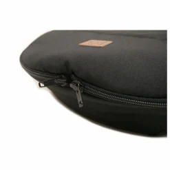 Chancelière en peau d'agneau blanche Premium | Noir
