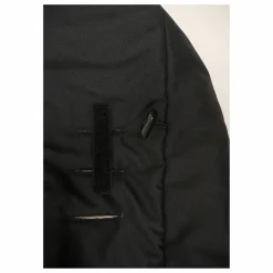 Chancelière en peau d'agneau blanche Premium | Noir