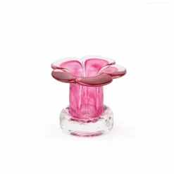 Chandelier en verre Stella | Rose