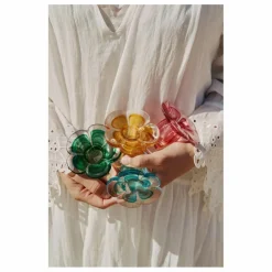 Chandelier en verre Stella | Rose