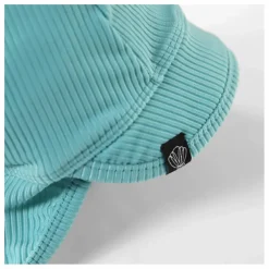 Chapeau Anti-UV Côtelé Fibres Recyclées | Turquoise