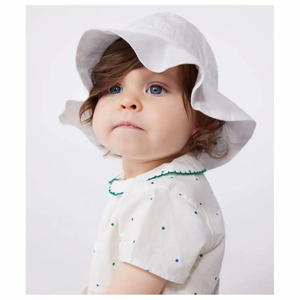 Chapeau Popeline Coton Bio | Blanc