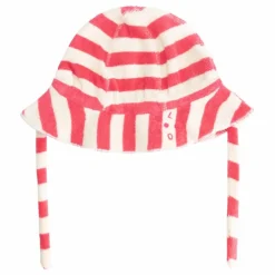 Chapeau Rayé Eponge Bio | Rose fuschia