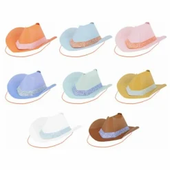 Chapeaux de fête Western - Set de 8