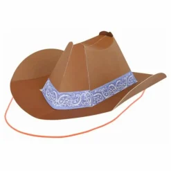 Chapeaux de fête Western - Set de 8