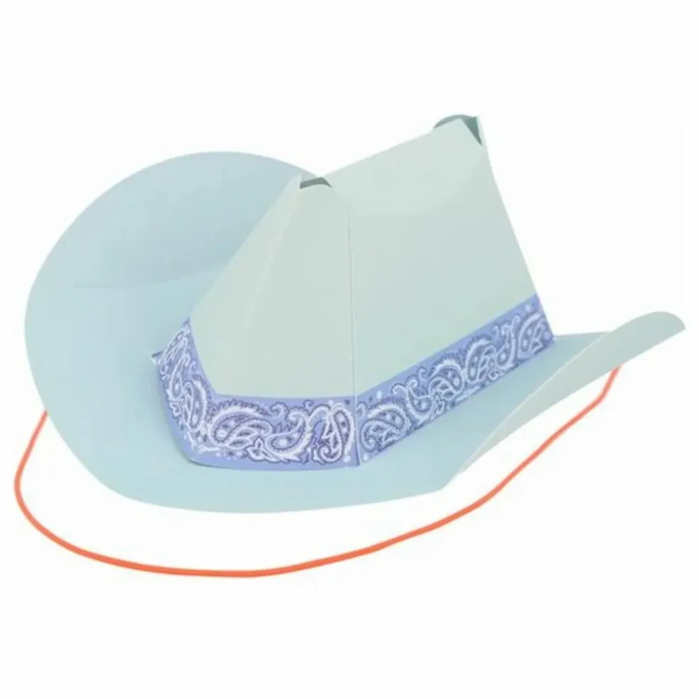 Chapeaux de fête Western - Set de 8