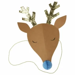 Chapeaux festifs Rennes de Noël - Set de 6