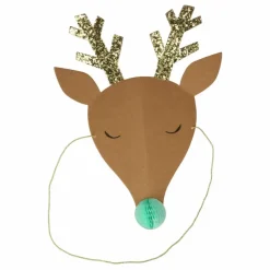 Chapeaux festifs Rennes de Noël - Set de 6