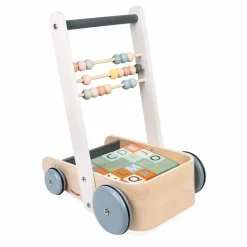 Chariot boulier et ses 20 cubes