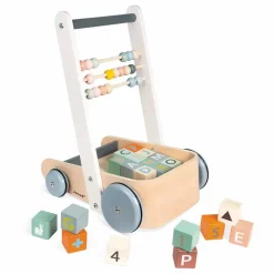 Chariot boulier et ses 20 cubes