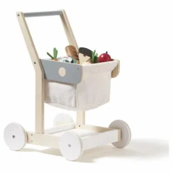 Chariot de courses en bois