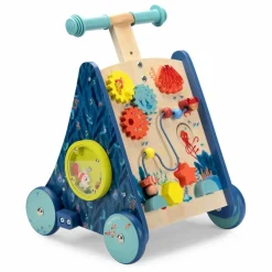 Chariot de marche d'activités Les aventures de Paulie | Bleu