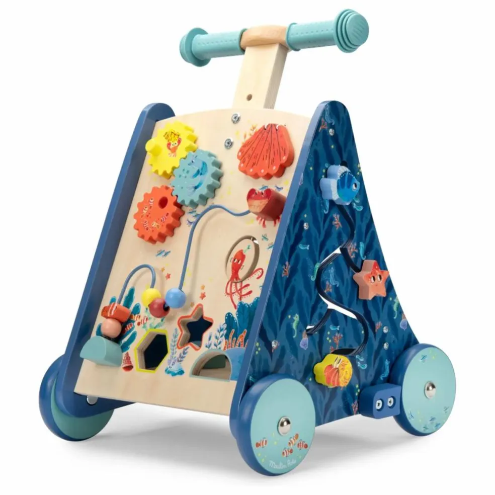 Chariot de marche d'activités Les aventures de Paulie | Bleu