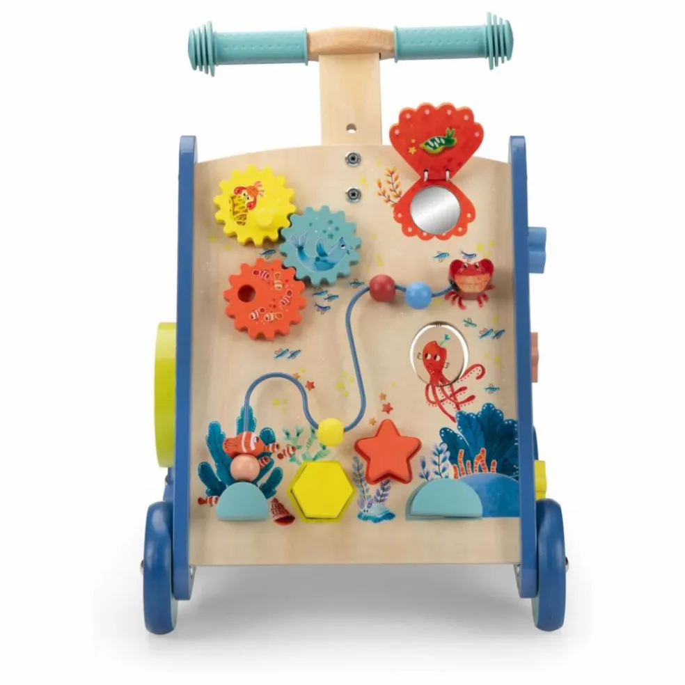 Chariot de marche d'activités Les aventures de Paulie | Bleu