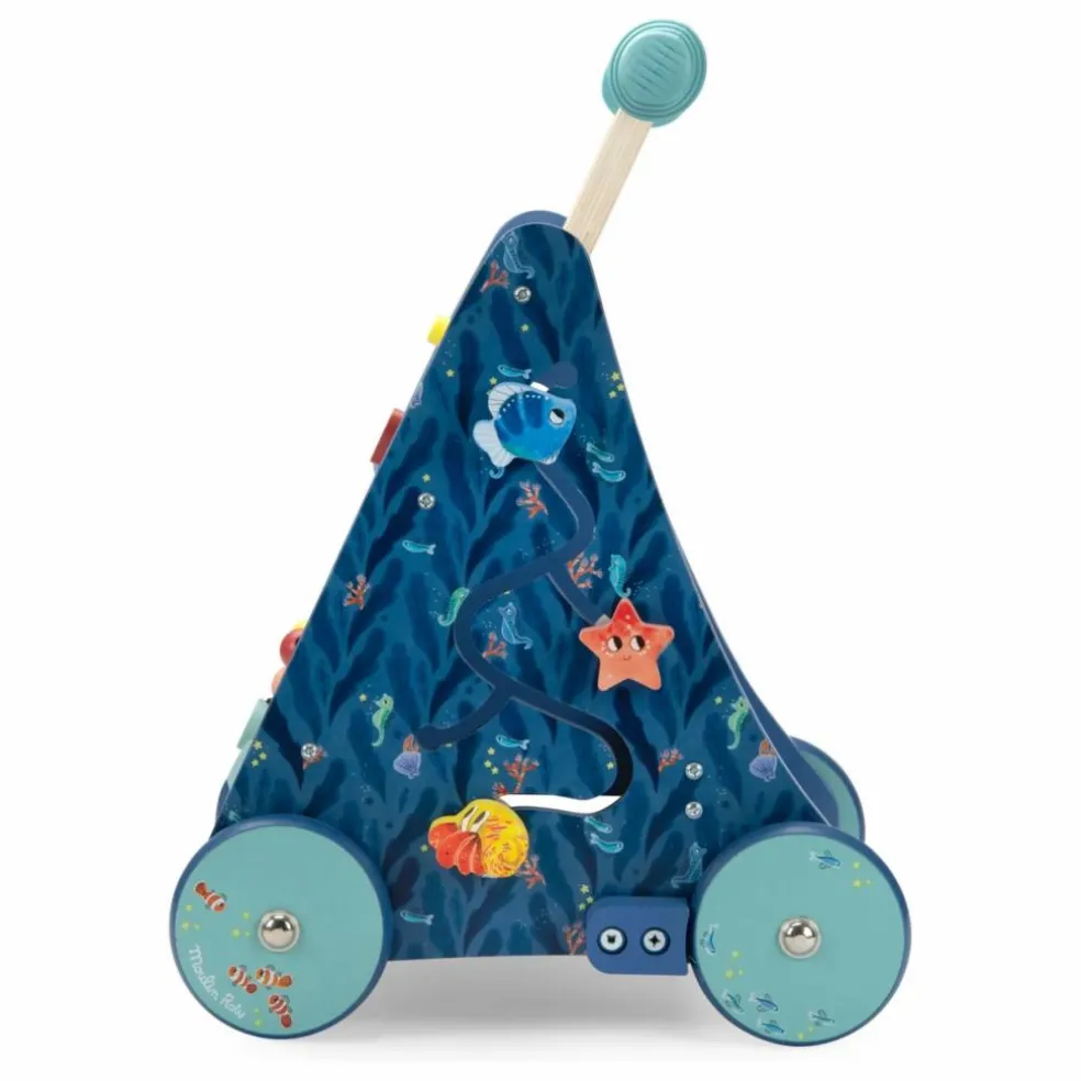 Chariot de marche d'activités Les aventures de Paulie | Bleu