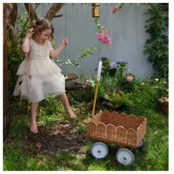 Chariot en rotin Petal