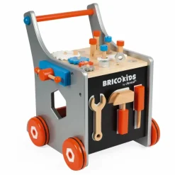 Chariot magnétique Brico'Kids en bois avec 25 accessoires