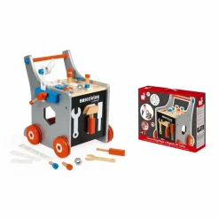 Chariot magnétique Brico'Kids en bois avec 25 accessoires