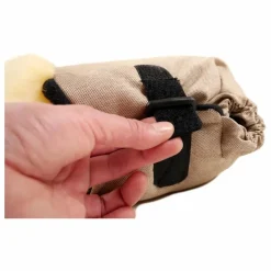 Chauffe-mains Big double en peau d'agneau | Gris anthracite