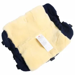 Chauffe-mains Muffy en peau d'agneau | Bleu marine