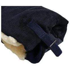 Chauffe-mains Muffy en peau d'agneau | Bleu marine