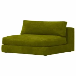 Chauffeuse 2 places Bellechasse en velours brut - 120 cm | Vert mousse