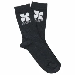 Chausettes Logo | Gris chiné