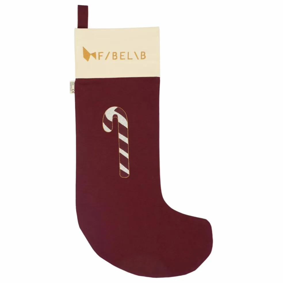 Chaussette de Noël Sucre d'Orge | Rouge