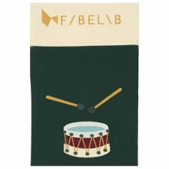 Chaussette de Noël Tambour | Vert foncé