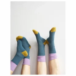 Chaussette Yvette | Bleu canard
