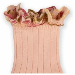Chaussettes Anémone | Rose poudré