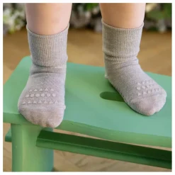 Chaussettes Antidérapantes en Bambou | Beige