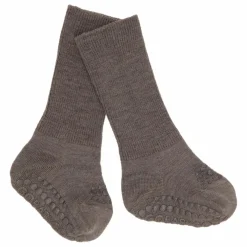 Chaussettes Antidérapantes Laine Mérinos | Marron