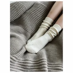 Chaussettes Cachemire Ajourées Max | Crème