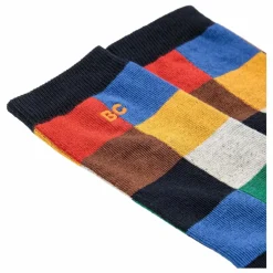 Chaussettes Carreaux Coton Bio | Noir