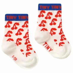 Chaussettes Cerises | Blanc