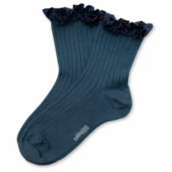 Chaussettes Charlotte | Bleu foncé
