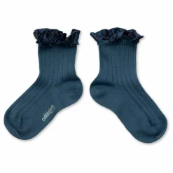 Chaussettes Charlotte | Bleu foncé