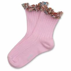Chaussettes Charlotte Liberty | Rose tendre