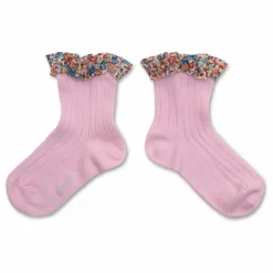 Chaussettes Charlotte Liberty | Rose tendre
