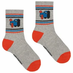 Chaussettes Chien Coton Bio | Gris chiné