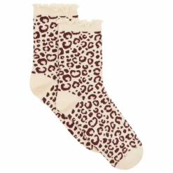 CHAUSSETTES CLASSIC LEOPARD | Marron clair