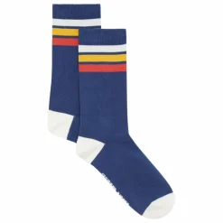 CHAUSSETTES CLASSIC STRIPES BLUE | Ecru