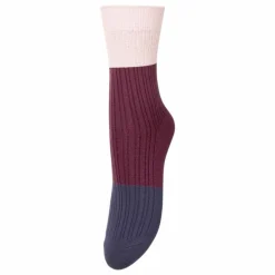Chaussettes Colourblock Bam | Bordeaux
