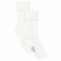 Chaussettes Côtelées | Ecru