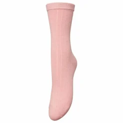 Chaussettes Côtelés Glitter | Rose