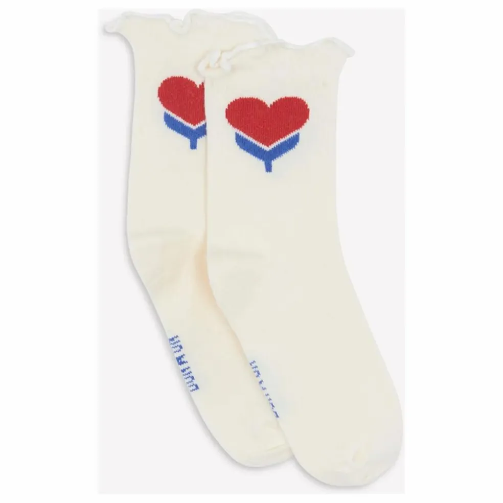 Chaussettes Cœur | Ecru